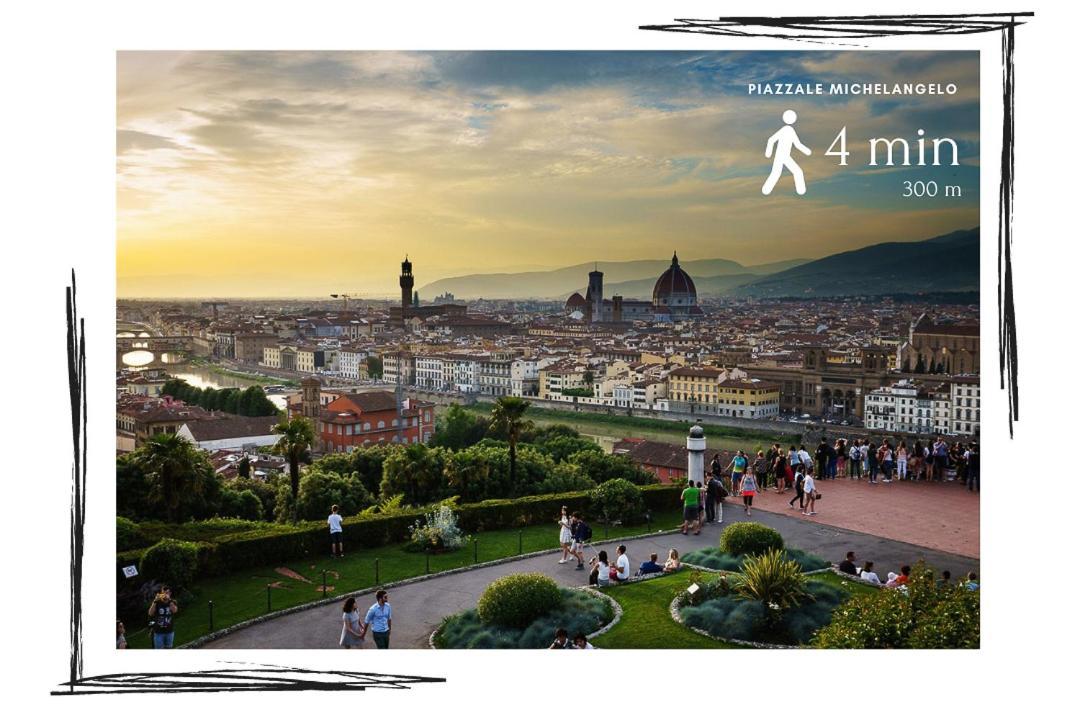 شقة Elegante Casa Ai Piedi Di Piazzale Michelangelo فلورنس المظهر الخارجي الصورة